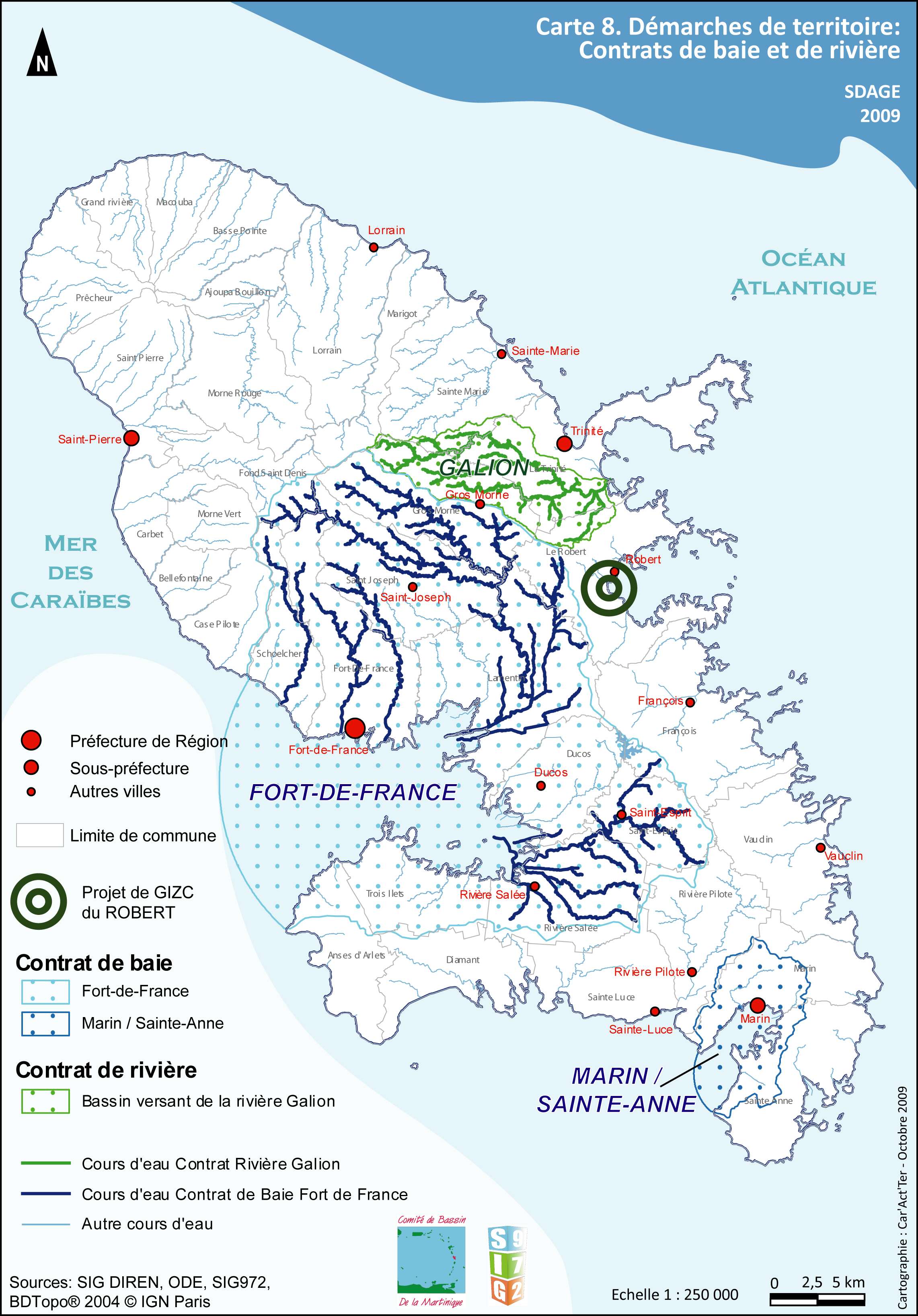 SDAGE 2010-2015 - Carte 08- Démarches de territoire