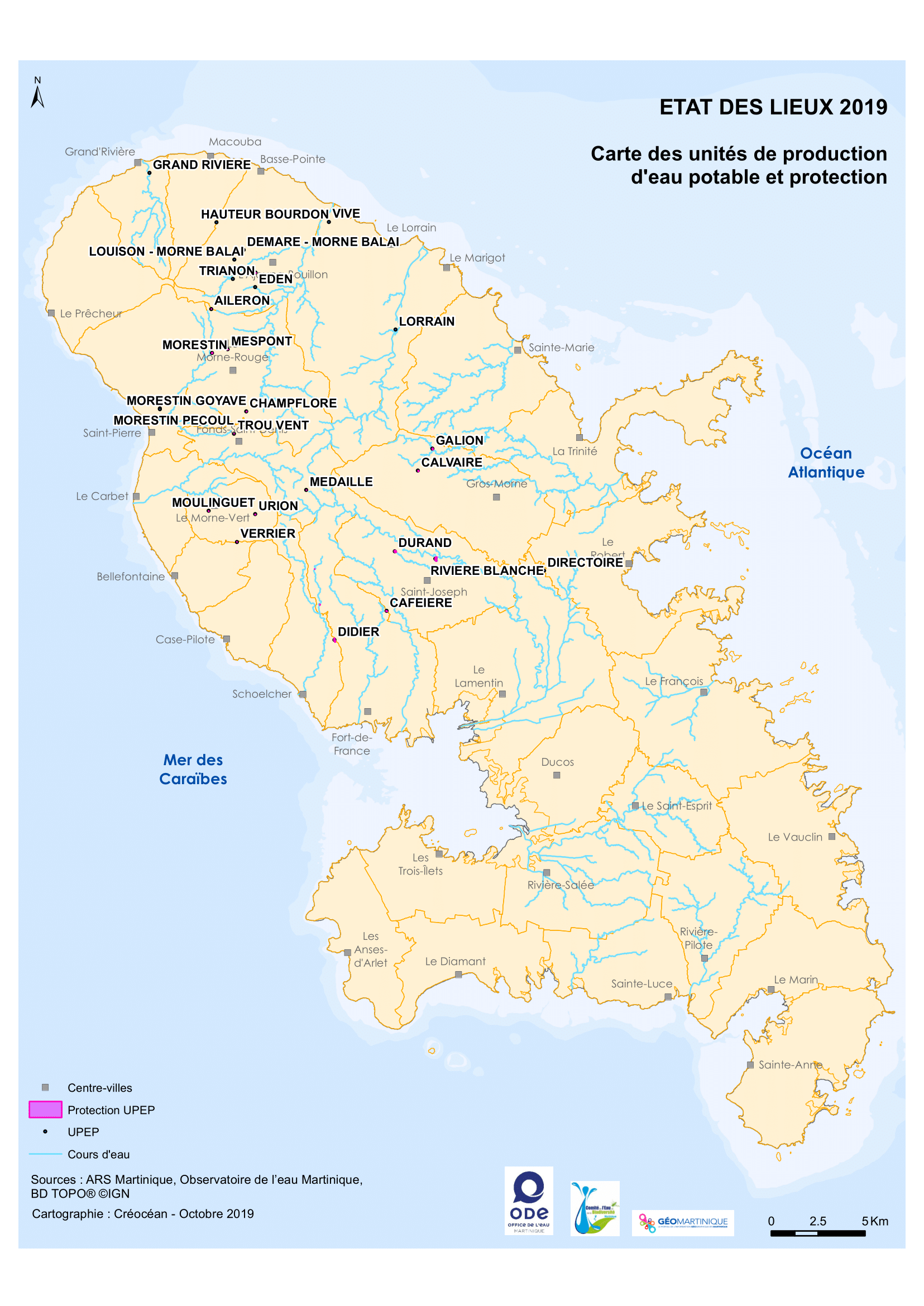 État des lieux 2019 Répartition des unités de production d’eau — free download