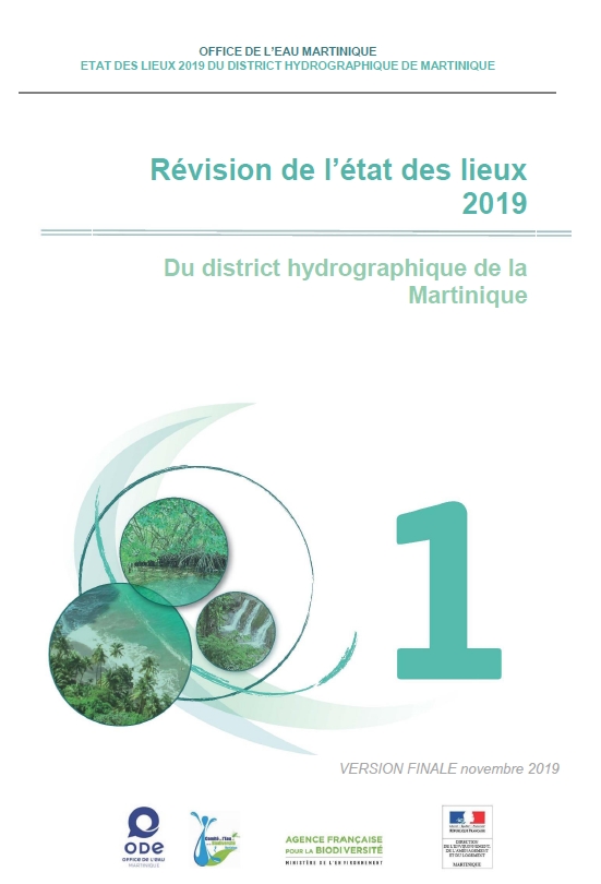 Révision de l'état des lieux 2019 du district hydrographique de la Martinique - Cahier n°1