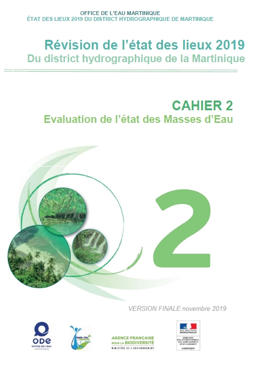 Révision de l'état des lieux 2019 du district hydrographique de la Martinique - Cahier n°2 Evaluation des masses d'eau 