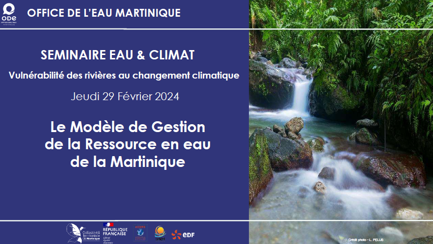 Le Modèle de Gestion de la Ressource en eau de la Martinique