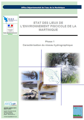 Etat des lieux de l'environnement piscicole de la Martinique - Phase 1 caractérisation du réseau hydrographique