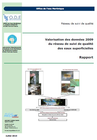 Valorisation des données du réseau de suivi de qualité des eaux superficielles - Campagne 2009